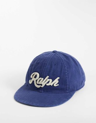 Polo Ralph Lauren cappellino con logo grande navy-blu navy