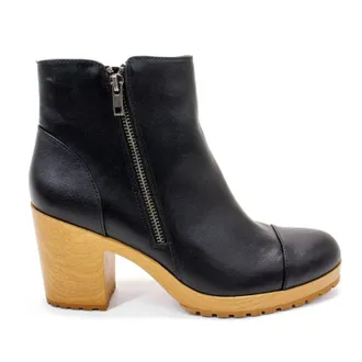 Sun + Stone Womens Rowaan Platform Bootie In Black