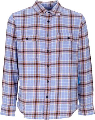 Obey Geruite Flanellen Overhemd met Lange Mouwen - Heren - Casual Overhemden - Veelkleurig - L - Katoen - Overhemden