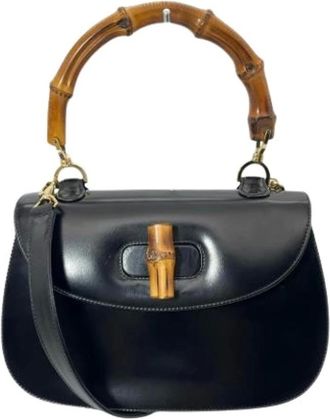 Gucci Pre-owned Handbags, female, Black, Size: ONE SIZE Pre-owned Vintage Handbag