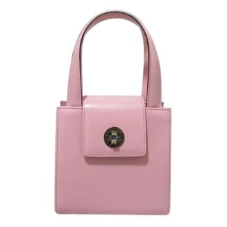 Bulgari Pre-owned Vintage Handbag - Dames - Pre-owned - Roze - Maat: ONE Size Leer