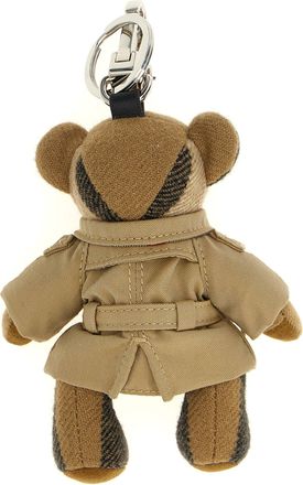 Burberry Womens Multicolor Cashmere Keychain Accessory