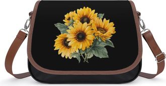 Generic Sunflowers Painting Fashion Womens Crossbody Bags Novelty Handbag Shoulder Bag Purse