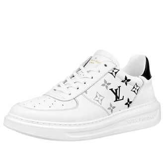 Louis Vuitton Beverly Hills Sneakers White with Grey Black Monogram 1A8F0T
