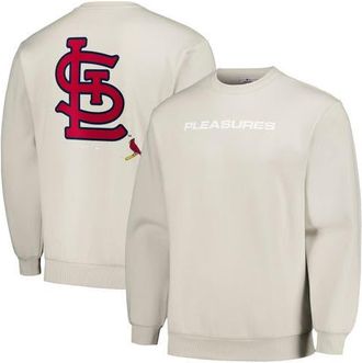 Pleasures Mens PLEASURES Gray St. Louis Cardinals Ballpark Pullover Sweatshirt at Nordstrom, Size Small