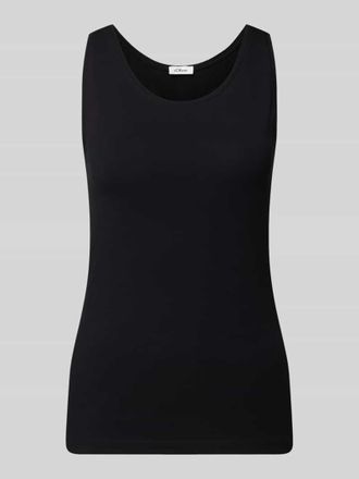 s.Oliver Red Label Slim Fit Tank Top aus Baumwoll-Mix in Black, Gr&ouml;&szlig;e 36