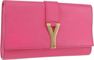 Saint Laurent Pre-owned Clutches, female, Pink, Size: ONE SIZE Pre-owned Vintage Clutch