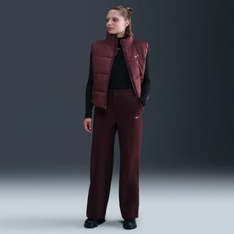Nike Womens Nike Sportswear Tailored Trouser Pants in Red | HV5141-652