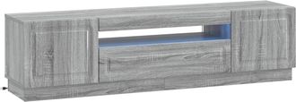 vidaXL Mueble De Tv Led Sonoma Gris Madera De Ingenier&iacute;a Vidaxl