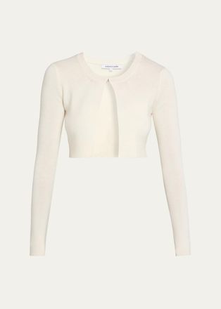 Aisling Camps Twin Set Wool-Blend Crop Cardigan