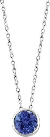 Effy Sterling Silver Round Tanzanite Pendant Necklace in Purple at Nordstrom Rack