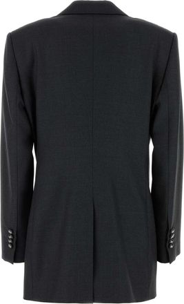 Dolce & Gabbana Womens Wool Blazer Gray Blazers