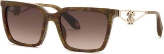 Roberto Cavalli SRC157M AMSK Mens Sunglasses Brown Size 54