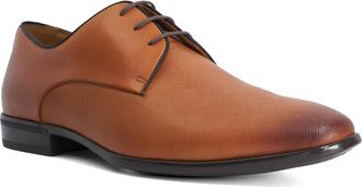 Dune London Mens Saffi - Leather Gibson Shoes - Tan - Size UK 10