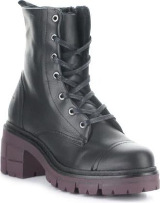 Bos. & Co. Barrett Waterproof Lug Sole Bootie in Black/Bordo at Nordstrom, Size 10-10.5Us