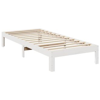 Berkfield Home Decorative Family Bed Frame No Mattress White 270x200 cm Solid Wo
