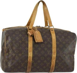 Louis Vuitton Pre-owned Weekend Bags, female, Brown, Size: ONE SIZE Pre-owned Canvas Travel Bag