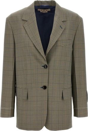 Marni Prince Of Wales Blazer - Dames - Blazers - Veelkleurig - 2XS - Wol - Jassen