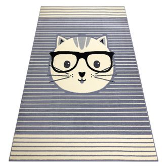 RugsX Rugsx - Alfombra Bcf Flash Cat 3999 - Gato Gris Grey 200x300 Cm