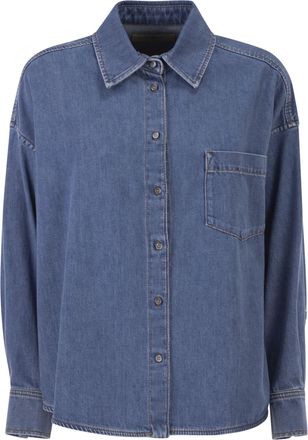 Max Mara Weekend Maxmara Wkdfoggia Cotton Denim Shirt