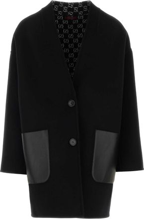 Gucci Black Wool Blend Reversible Coat