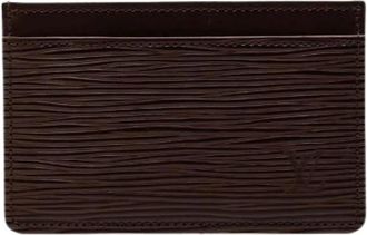 Louis Vuitton Pre-owned Wallets, female, Brown, Size: ONE SIZE Pre-owned Porte Cartes Simple Epi Card Case
