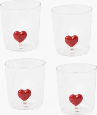 Mrs. Alice Love Heart Glasses in Red at Nordstrom