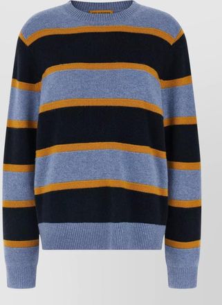 Guest In Residence striped cashmere crew-neck long-sleeve sweater
