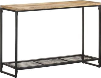 vidaXL Mesa Consola De Madera Maciza De Mango 110x35x75 Cm Vidaxl