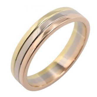 Cartier Gold Silver Yellow Gold (18K) Pink Gold (18K) White Gold (18K) Band Ring (Pre-Owned)
