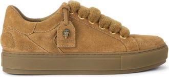 Kurt Geiger Mens Suede Southbank Tag Sneaker Sneakers - Camel - Size UK 12