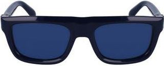 Ferragamo Prisma 56mm Square Sunglasses in Blue Navy at Nordstrom Rack