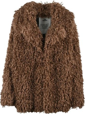 Pink Memories Brown Polyester Hook Jacket