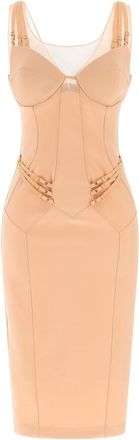 Elisabetta Franchi Pink Corset Dress