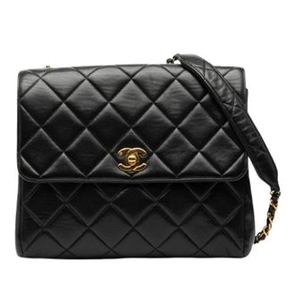 Chanel Pre-owned Small Square Flap Bag - Dames - Pre-owned - Zwart - Maat: ONE Size Zijde