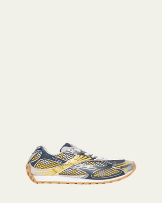 Bottega Veneta Mens Orbit Technical Fishnet Sneakers