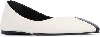 Jacquemus Womens Les Ballerines Ovalo Flat Black Lamb Leather