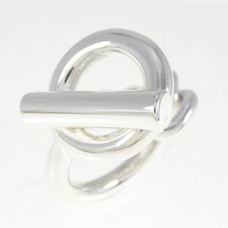 Herm&egrave;s Silver 925 Anniversary Ring (Pre-Owned)