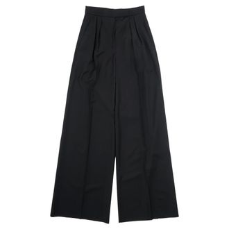 Max Mara Rimini Wide Trousers - female - Max Mara - Wide Trousers - Black - 2XS - Trousers