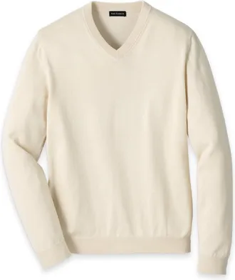 Paul Fredrick Supima Cotton V-neck Sweater