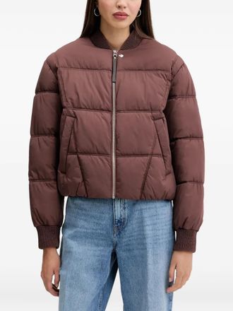 HUGO BOSS Gewatteerd jack met rits - Bruin