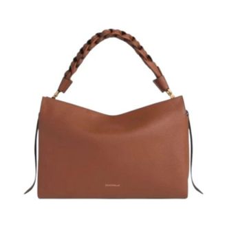 Coccinelle Bolso de hombro de piel color co&ntilde;ac - Bags - Mujer - Marr&oacute;n - ONE SIZE