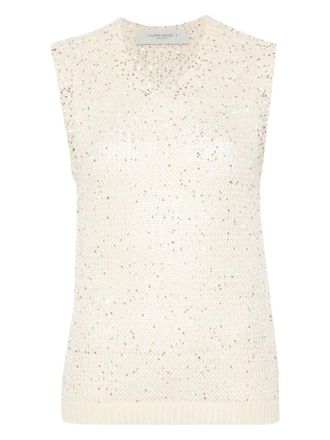Golden Goose Melyssa Sleeveless Sequin Knit Tank Top