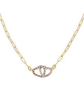 Meshmerise 18K Over Silver 0.12 Ct. Tw. Diamond Necklace