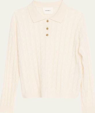 Lisa Yang Magnolie Cashmere Cable-Knit Sweater
