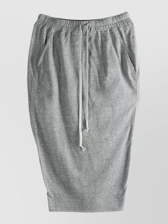 Rick Owens cotton knee-length straight skirt