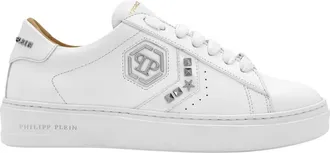 Philipp Plein Dames, Schoenen, Wit, Maat: 35 EU Leer