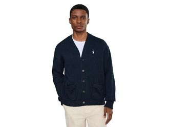 Polo Ralph Lauren Relaxed Fit Cotton Cardigan Mens Sweater Hunter Navy : 2XL