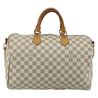 Louis Vuitton Pre-owned Vintage Handbag - Dames - Pre-owned - Beige - Maat: ONE Size Leer