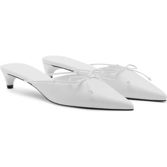 Mango Pointed Toe Pump in White at Nordstrom, Size 6.5Us